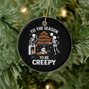 Halloween-Horror ist die Jahreszeit gruselig Keramik Ornament