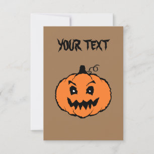 Halloween Horror Kürbis  Karte