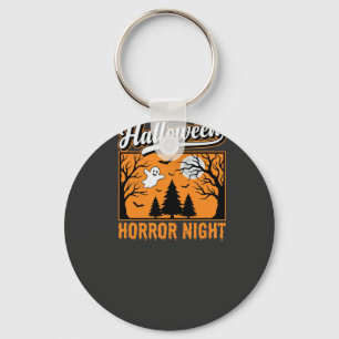 Halloween Horror Night Retro-Geisterwald Schlüsselanhänger