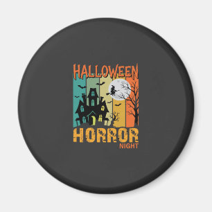 Halloween Horror Night Spukhaus Vektor_1 Magnet
