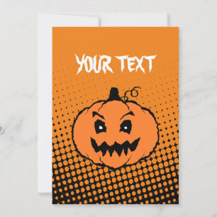 Halloween Horror Pumpkin Gradients Einladung