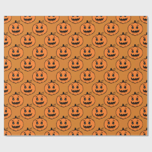 Halloween Horror Pumpkin Pattern Geschenkpapier