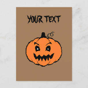Halloween Horror Pumpkin Postkarte