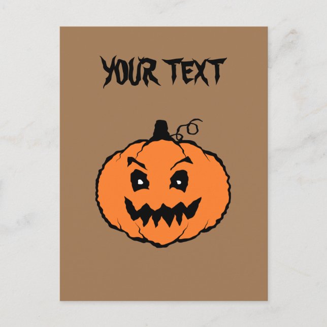 Halloween Horror Pumpkin Postkarte (Vorderseite)