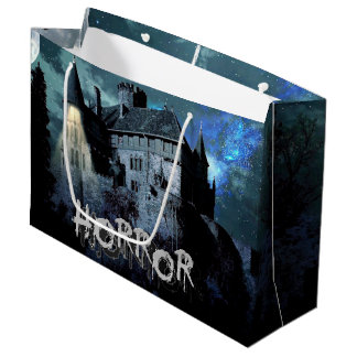 Halloween Horror Spuk House Beängstigend Blue Nigh Große Geschenktüte