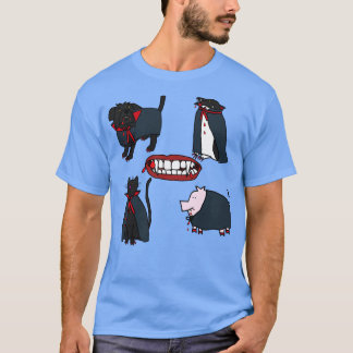 Halloween Horror Vampire Niedlicher Tiere T-Shirt