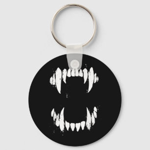 Halloween Horror Wolf Hund Vampir Monster Zähne Schlüsselanhänger
