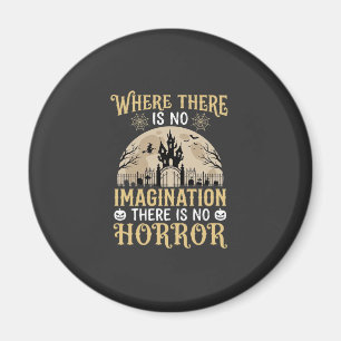 Halloween Horror Zitat Verlassenes Schloss Imagina Magnet