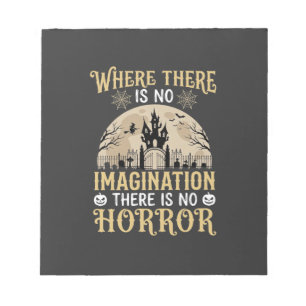 Halloween Horror Zitat Verlassenes Schloss Imagina Notizblock