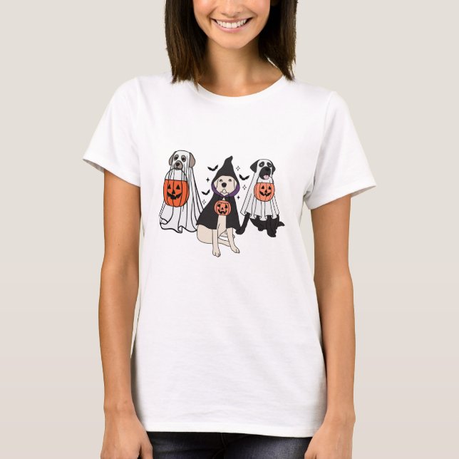 Halloween Hounds Ghost-Shirt T-Shirt (Vorderseite)