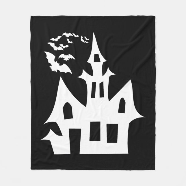Halloween House Fleecedecke (Vorderseite)