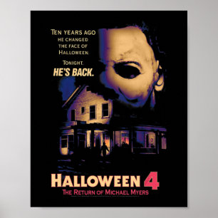 Halloween House und Mask Poster