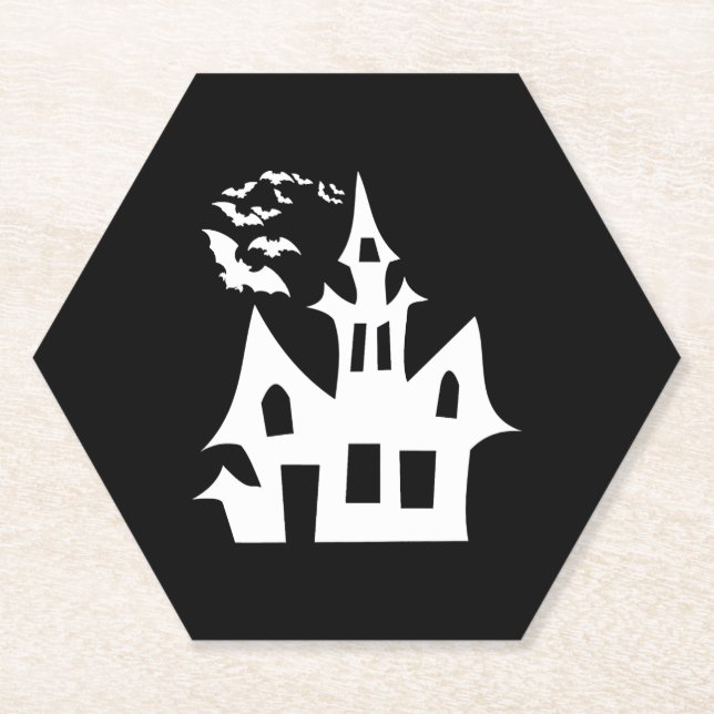 Halloween House Untersetzer (Vorderseite)