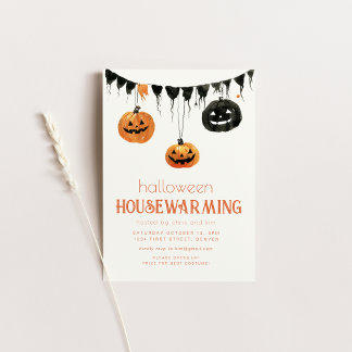 Halloween Housewarming Party Einladung