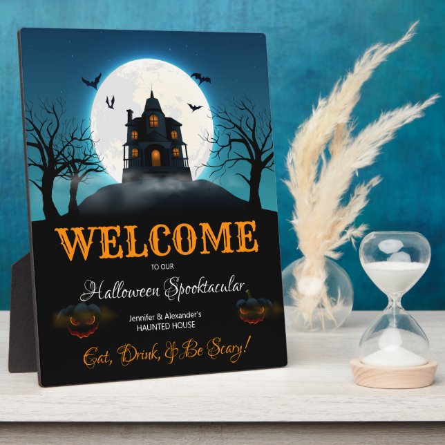 Halloween Housewarming-Party Fotoplatte (Seite)