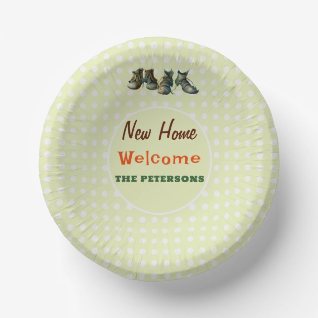 Halloween Housewarming Party Gremlin Schuhe Limon Pappteller (Vorderseite)