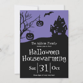 Halloween Housewarming Party und neue Adresse Ankündigung