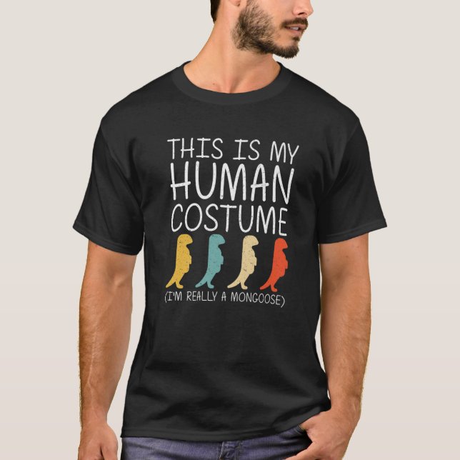 Halloween Human Costume Mustelid Easy DIY T-Shirt (Vorderseite)
