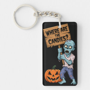 Halloween Humor Zombie Bonbons Schlüsselanhänger