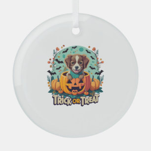 Halloween Hund 1 Ornament Aus Glas