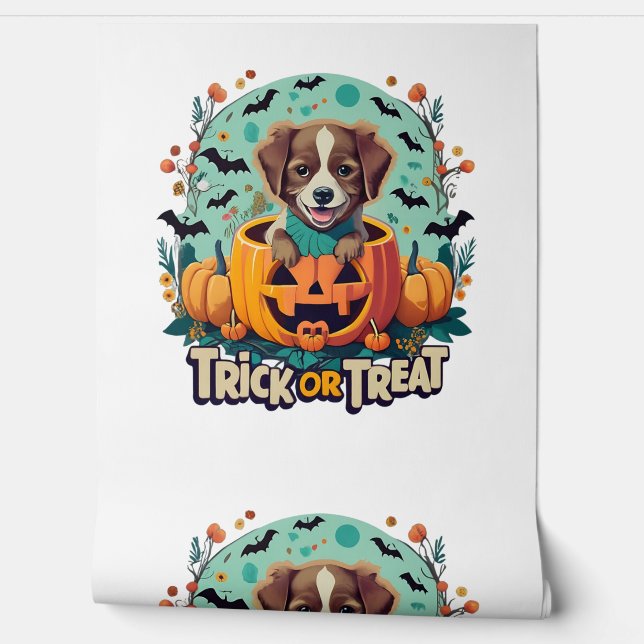 Halloween Hund 1 Tapete (Abrollen)