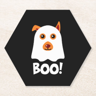 Halloween-Hund Boo Untersetzer