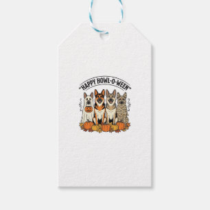 Halloween Hund Glückliches Howl-O-Ween Vintage Deu Geschenkanhänger