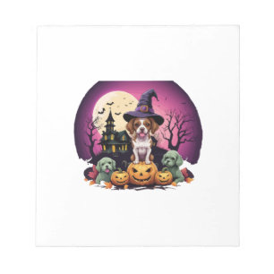 Halloween-Hund Herbstliebhaber Notizblock