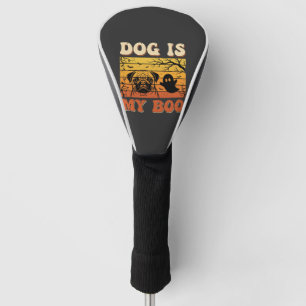 Halloween-Hund ist mein Boo-Pug-Geisterdesign Golf Headcover