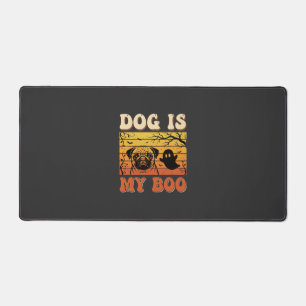 Halloween-Hund ist mein Boo-Pug-Geisterdesign Schreibtischunterlage
