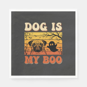 Halloween-Hund ist mein Boo-Pug-Geisterdesign Serviette