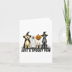 Halloween Hund Lover nur ein spöttischer Retrotric Karte