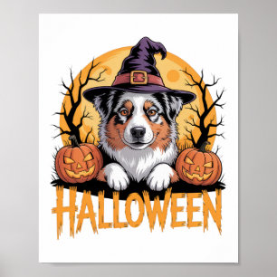 Halloween Hund Lover's Fun-Stimmung Kostüm für Par Poster