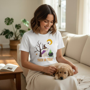 Halloween Hund Mama T - Shirt Labrador Lover Gesch