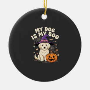 Halloween Hund Mein Hund ist mein Boo Keramik Ornament