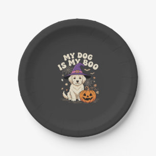 Halloween Hund Mein Hund ist mein Boo Pappteller