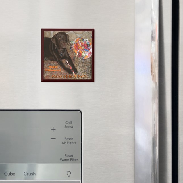 Halloween Hund mit Sweet Tooth Magnet (In Situ (Kühlschrank))