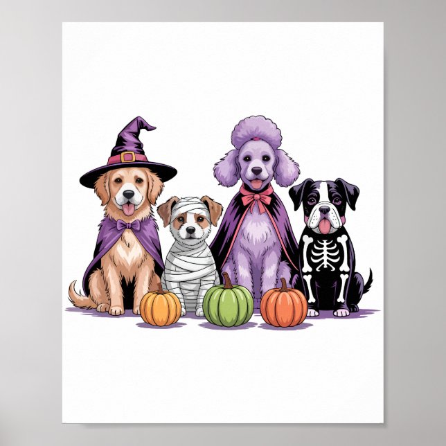 Halloween-Hund Poster (Vorne)