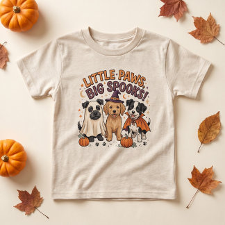 Halloween-Hunde-Geist-Kostüm Süßer Welpe Kürbis T-Shirt