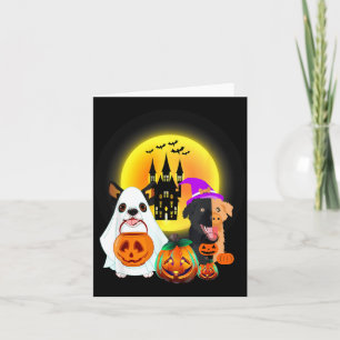 Halloween Hunde T-Shirt1 Karte