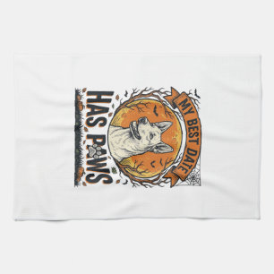 Halloween-Hundeshirt für stolze Haustierbesitzer Geschirrtuch