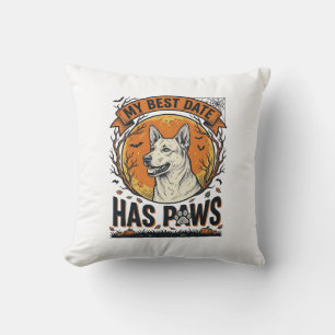 Halloween-Hundeshirt für stolze Haustiereltern Kissen
