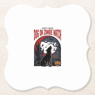 Halloween-Hundeshirt Zombie Patrol Design_1 Untersetzer