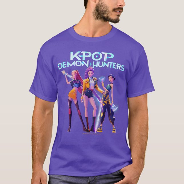 Halloween Huntri Heroic Poses Group Shot gift T-Shirt (Vorderseite)