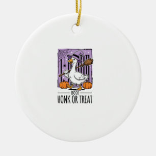 Halloween Hupen oder behandeln Hexen Gans Keramik Ornament