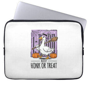 Halloween Hupen oder behandeln Hexen Gans Laptopschutzhülle