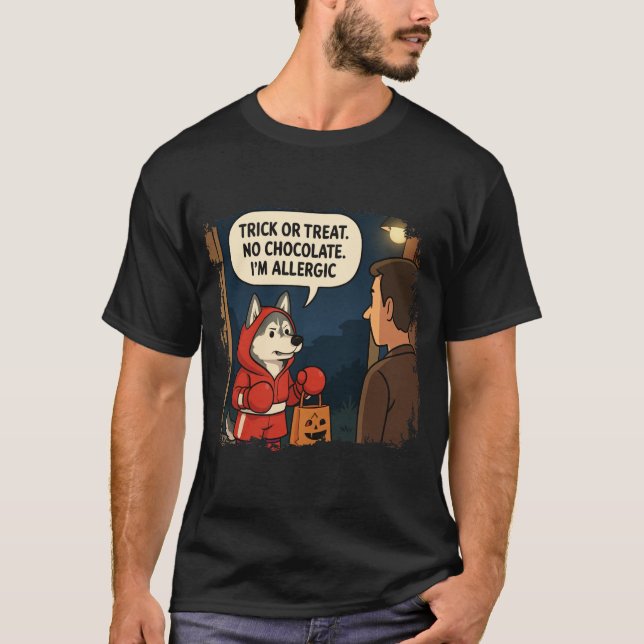 Halloween Husky Sibérien TShirt (Devant)