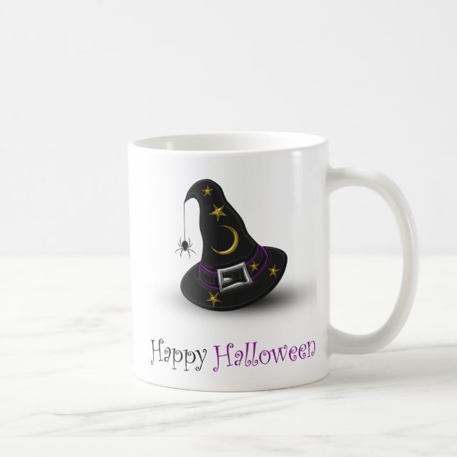Halloween Hut mit Spider - Tasse (Rechts)