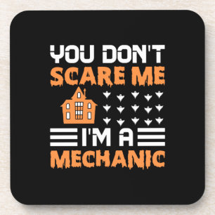 Halloween I Am A Mechanic Birthday Getränkeuntersetzer