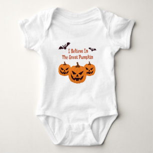 Halloween I glauben an den großen Kürbis-T - Shi Baby Strampler